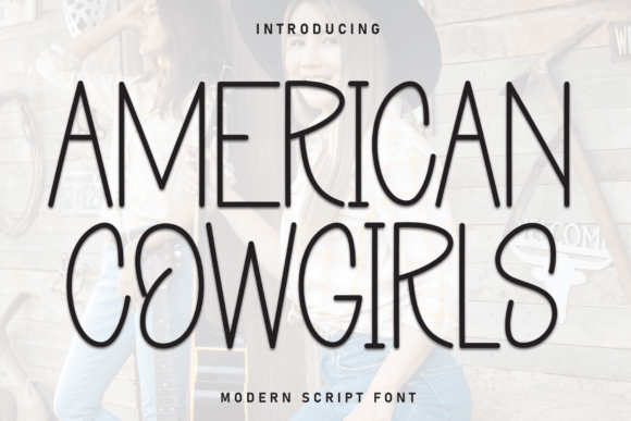 American Cowgirls: A Friendly Display Font for Editorial Design