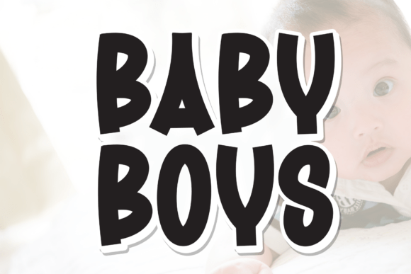 Baby Boys Display Font for Modern Web Design