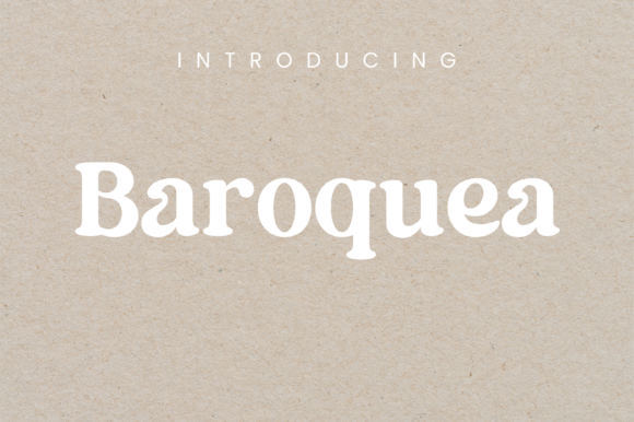 Baroquea: A Bold Serif Typeface for Digital Branding