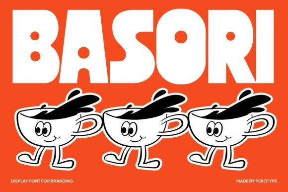 Basori Font: A Bold Reverse Contrast Typeface for Branding