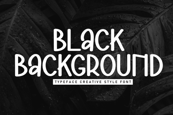 Black Background Font for Bold Social Campaigns