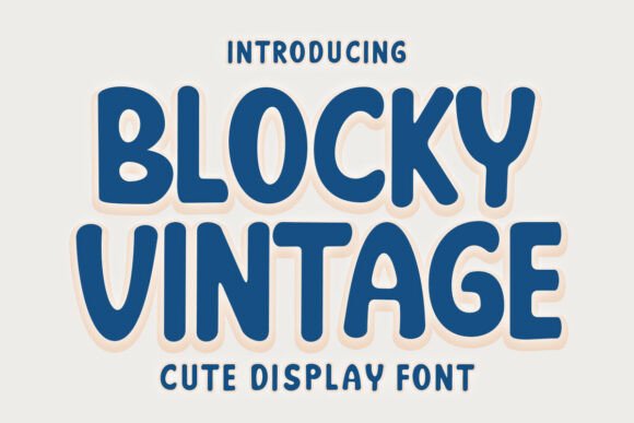 Blocky Vintage: A Bold Retro Display Font Review