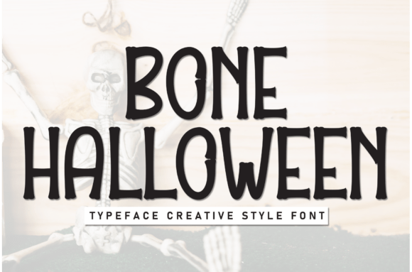 Bone Halloween: A Neat Display Font for Editorial Design