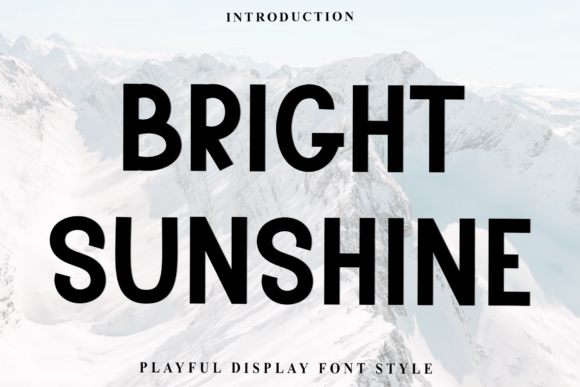 Bright Sunshine Typeface Review for Festive Branding