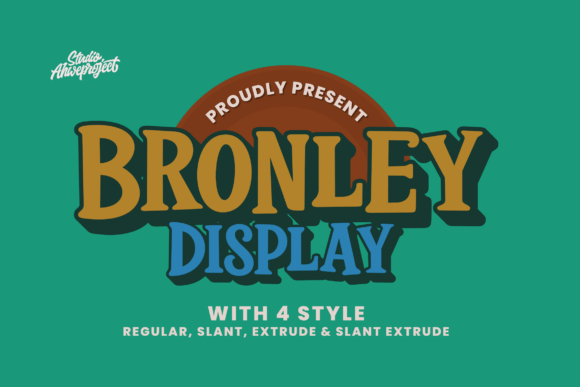 Bronley Font Review: Bold Retro Display for Branding