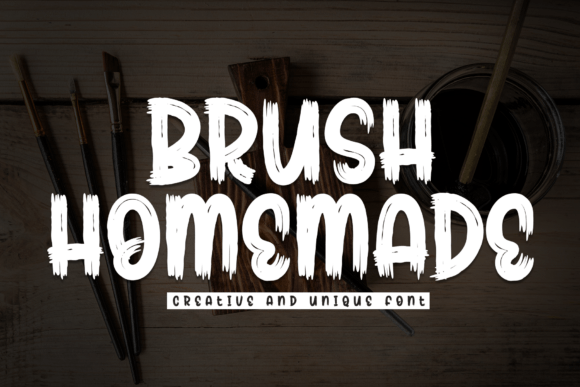 Brush Homemade: A Friendly Display Font for Makers