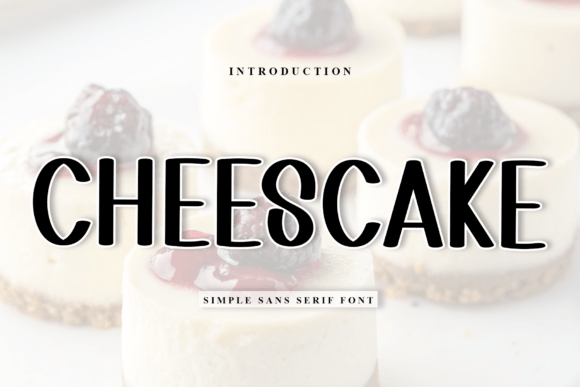 Cheescake: A Festive Display Font for Holiday Crafts