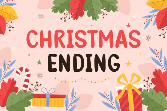 Christmas Ending: A Festive Display Font for Web Headers