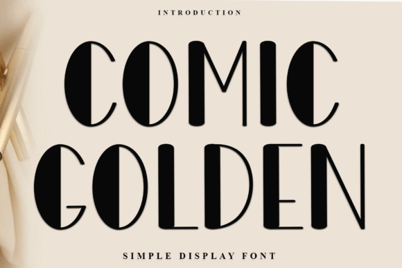 Comic Golden: A Festive Display Font for Holiday Web Design