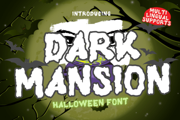 Dark Mansion Typeface: A Bold Display Font for Branding