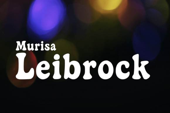 Designing with Murisa Leidbrock: A Bold Display Typeface
