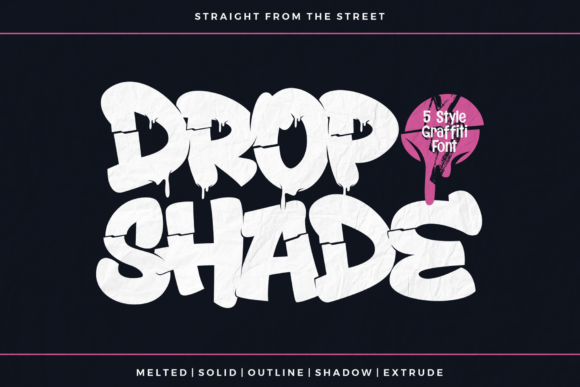 Dropshade Regular: A Bold Display Font for Urban Brands