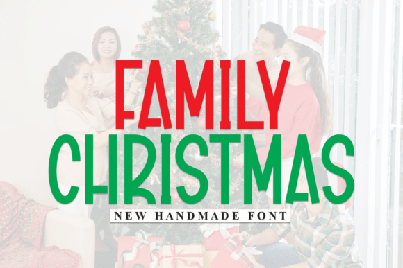 Family Christmas Font for Festive Web Design