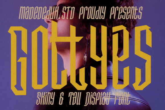 Gottyes Regular: A Tall, Vintage-Inspired Display Font