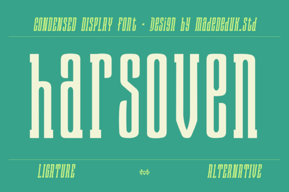 Harsoven Regular: The Condensed Display Font for Modern Web Layouts