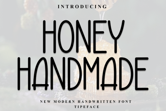 Honey Handmade: A Festive Display Font for Holiday Designs