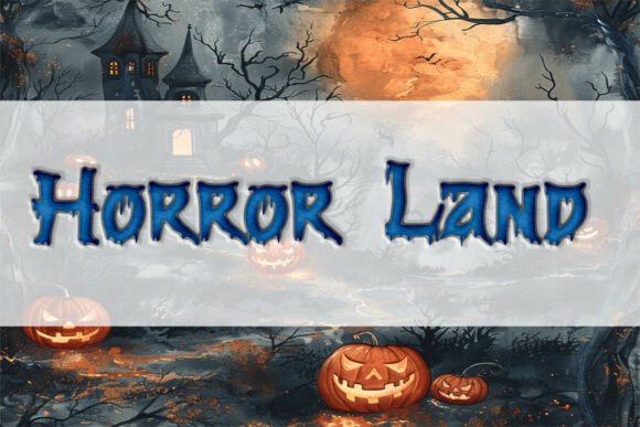 Horror Land Typeface: A Spooky Display Font Review
