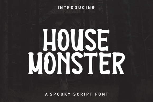 House Monster: A Friendly Display Font for Modern Editors