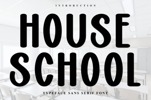 House School: A Soft Display Font for Editorial Design