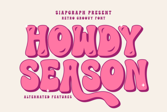 Howdy Season: A Retro Display Font for Editorial Design