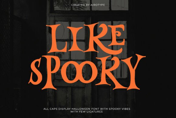 Likespooky: A Bold Display Font for Halloween Web Design