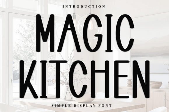 Magic Kitchen: A Festive Display Typeface for Holiday Design