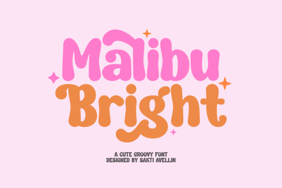 Malibu Bright: A Retro Display Font for Editorial Design
