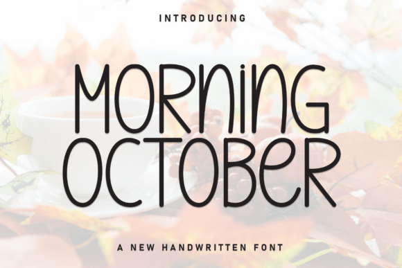 Morning October: A Friendly Display Font for Editorial Design
