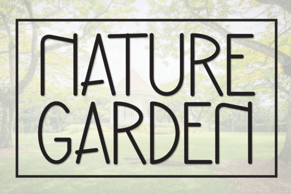 Nature Garden: A Friendly Display Font for Editorial Design