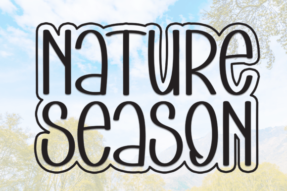 Nature Season: A Friendly Display Font for Modern Branding