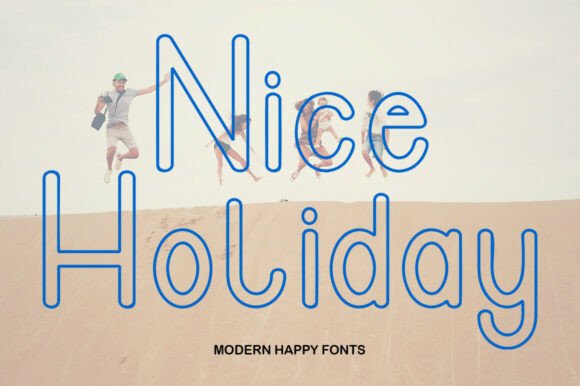 Nice Holiday: A Joyful Display Font for Makers