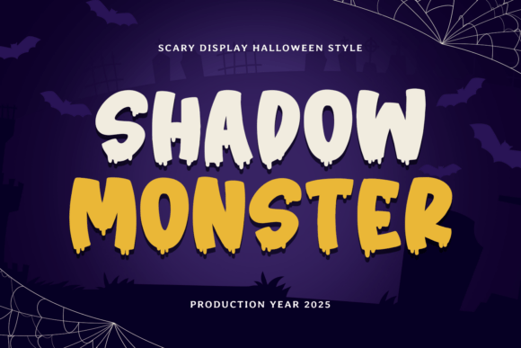 Shadow Monster: A Bold Display Typeface for Dark Branding