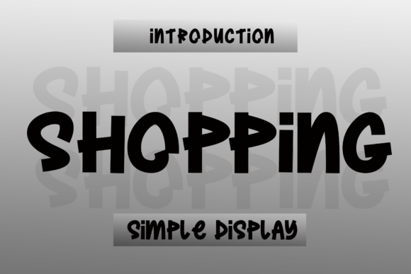 Shopping Font: The Bold Display Typeface for Viral Campaigns