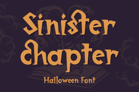 Sinister Chapter: A Halloween Display Font for Web Headers