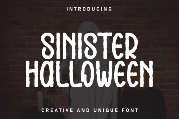 Sinister Halloween: A Neat Display Font for Editorial Design