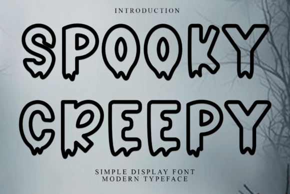Spooky Creepy: A Soft Display Font for Web Design