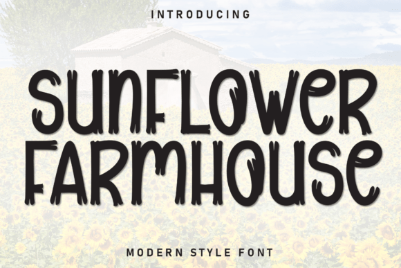 Sunflower Farmhouse: A Friendly Display Font for Editorial Design