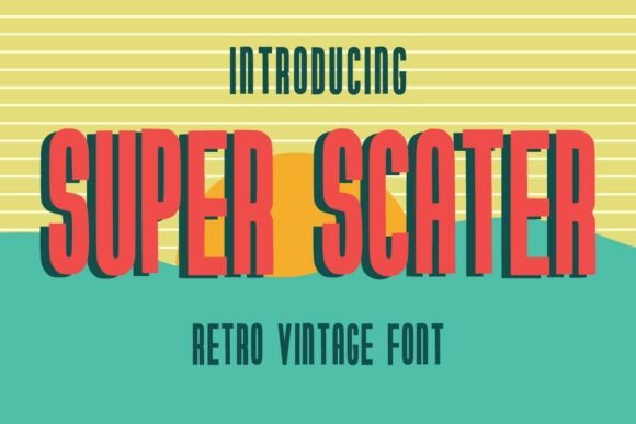 Superscater Regular: A Retro Display Font for Bold Campaigns