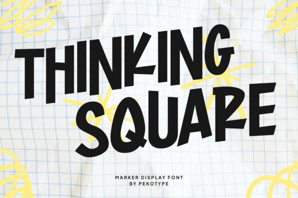 Thinking Square: The Perfect Display Font for Crafters