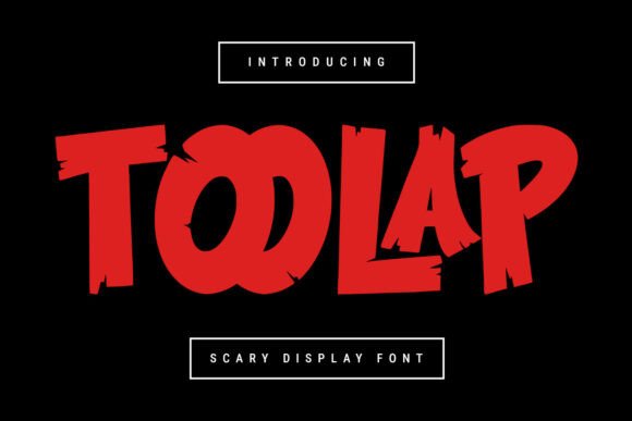 Toolap: A Haunting Display Font for Spooky Crafts