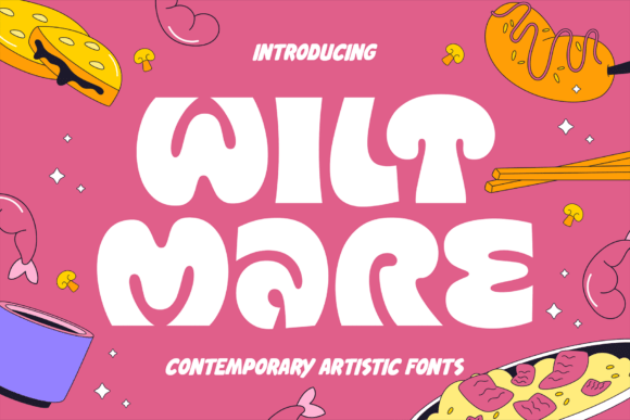 Wiltmare: A Playful Display Font for Bold Branding